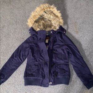 Navy blue winter coat